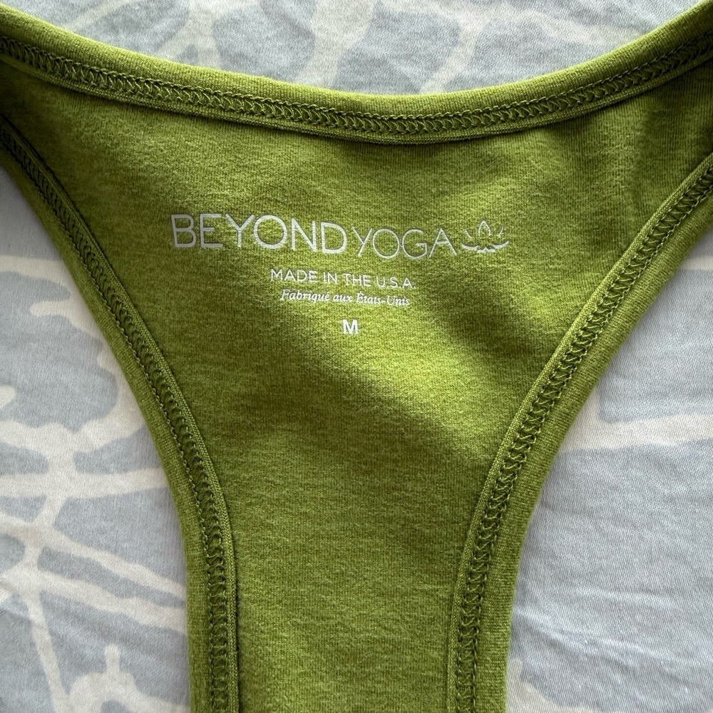 Beyond Yoga Lime Olive Racerback Tank - Picture 2 of 2